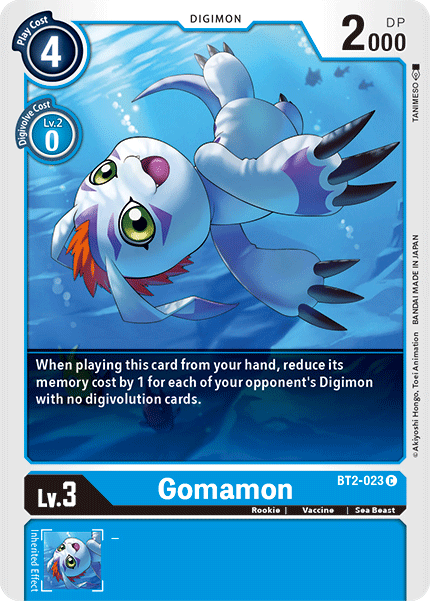 Gomamon [BT2-023] [Release Special Booster Ver.1.5] | Black Swamp Games