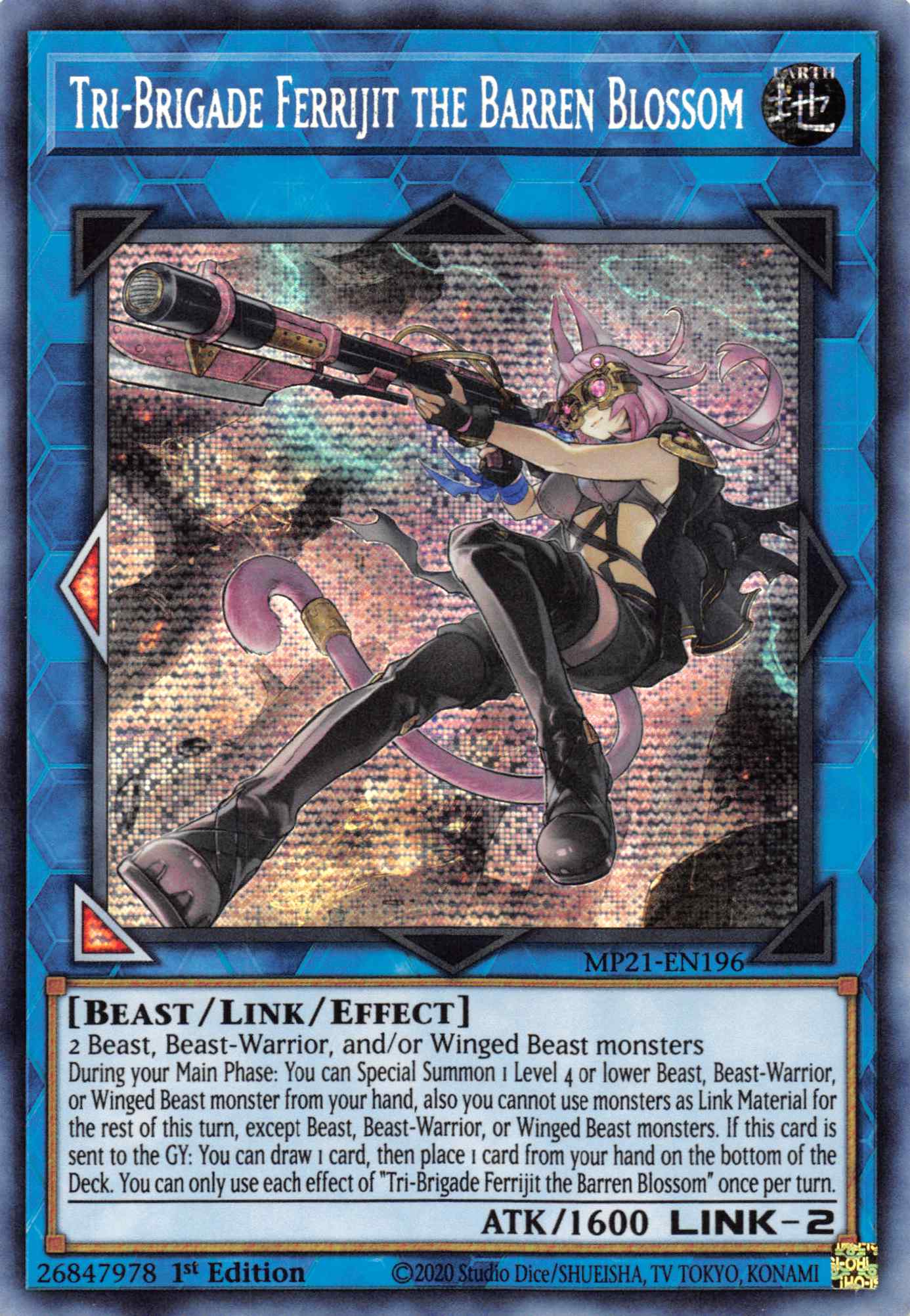 Tri-Brigade Ferrijit the Barren Blossom [MP21-EN196] Prismatic Secret Rare | Black Swamp Games