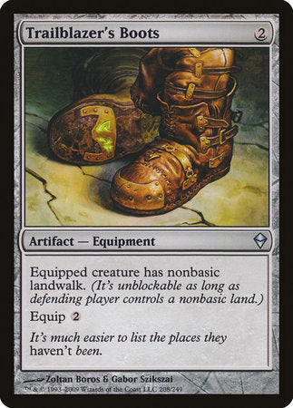 Trailblazer's Boots [Zendikar] | Black Swamp Games