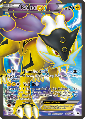 Rare Pokémon Card Raikou Ex World Championships 2012 38