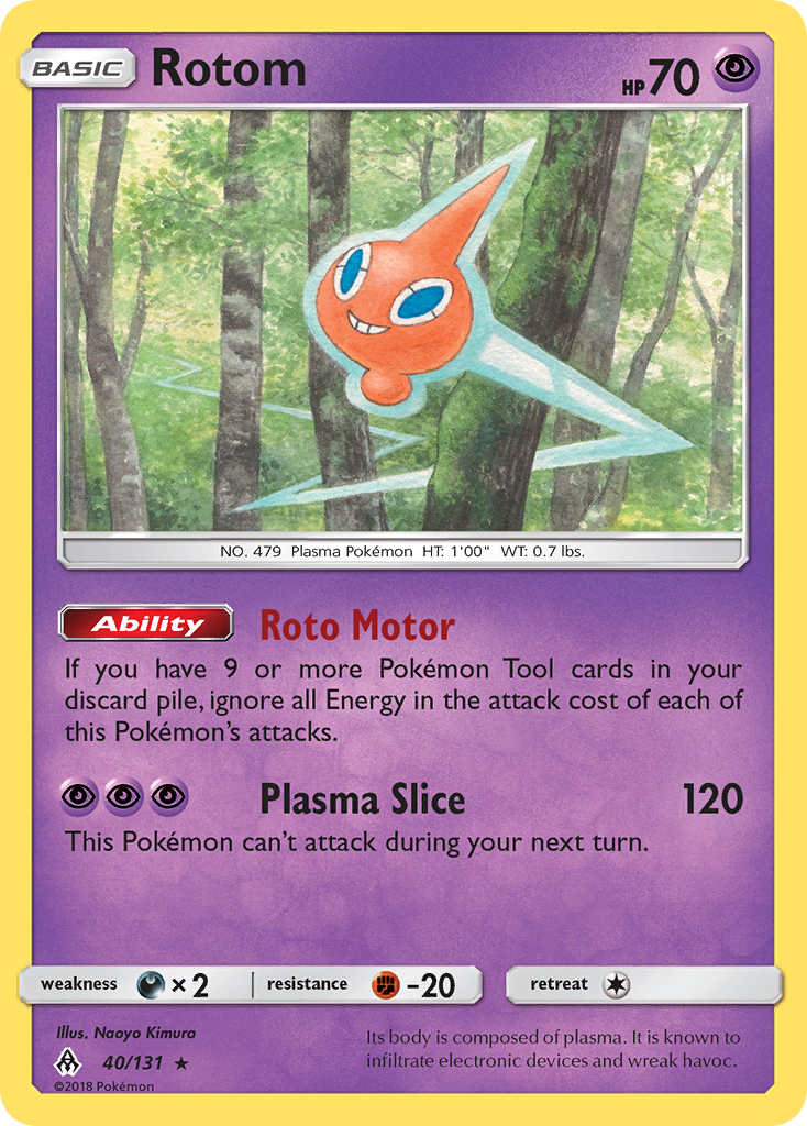 Rotom (40/131) [Sun & Moon: Forbidden Light] | Black Swamp Games