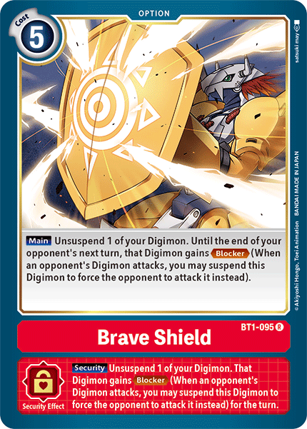 Brave Shield [BT1-095] [Release Special Booster Ver.1.5] | Black Swamp Games