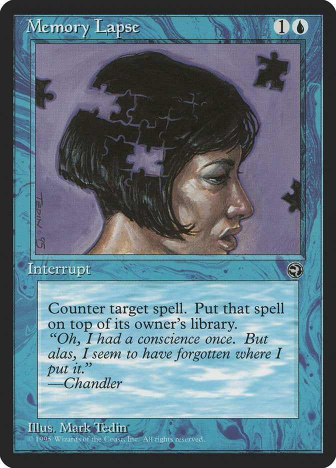 Memory Lapse (Chandler Flavor Text) [Homelands] | Black Swamp Games