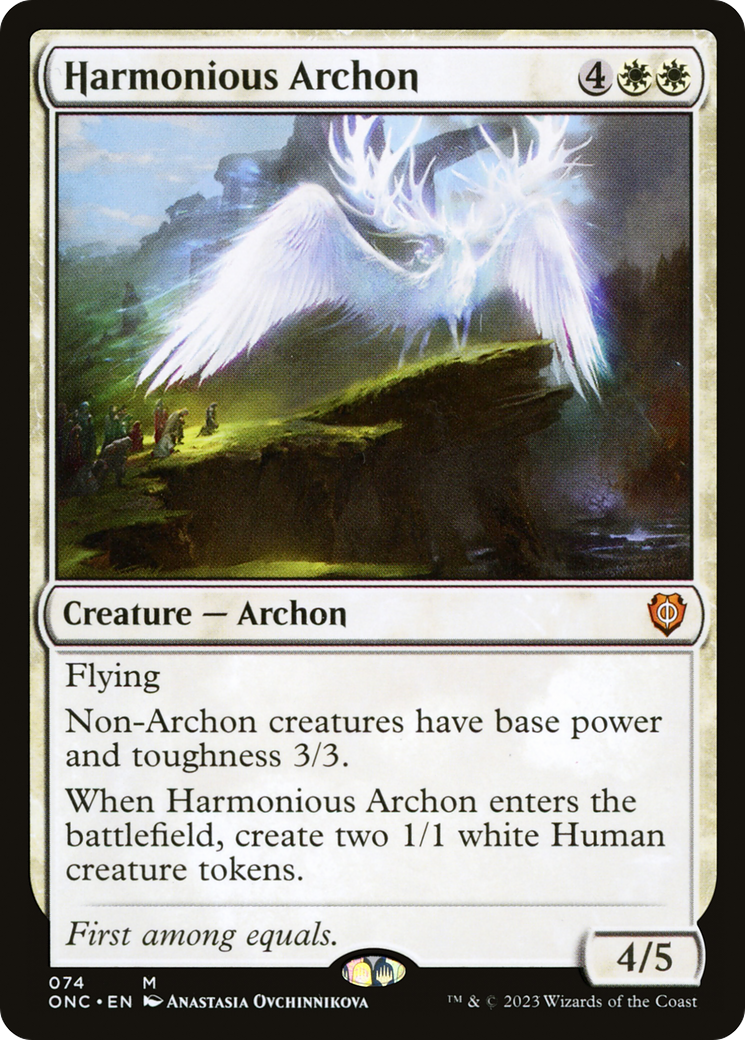 Harmonious Archon [Phyrexia: All Will Be One Commander] | Black Swamp Games