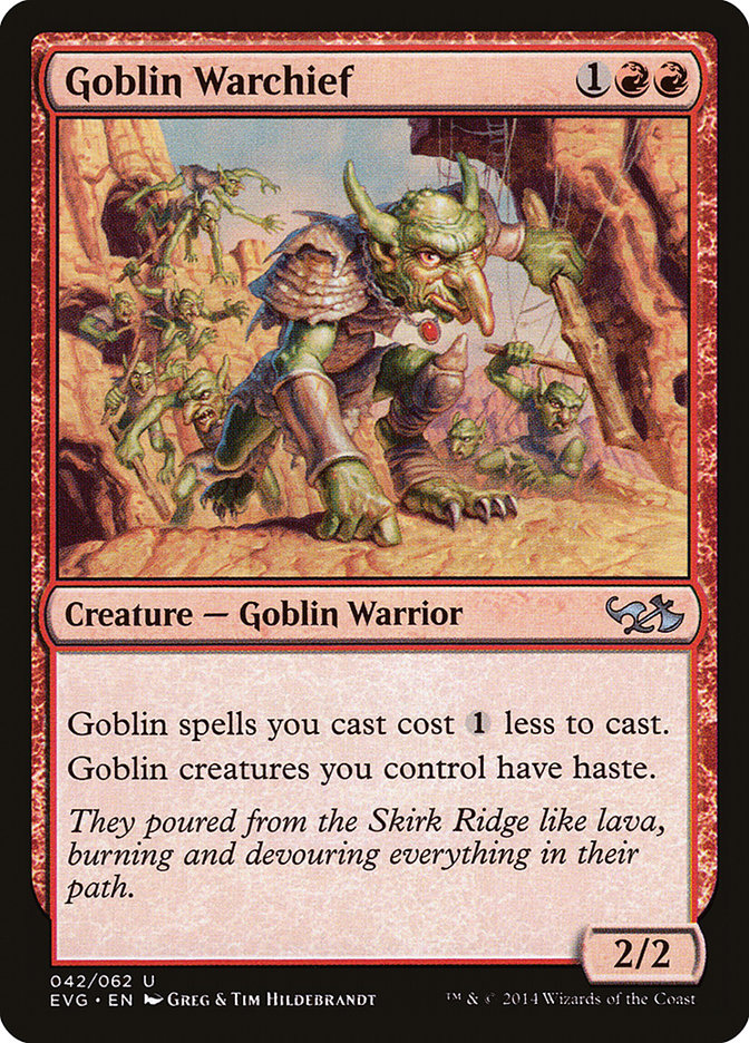 Goblin Warchief (Elves vs. Goblins) [Duel Decks Anthology] | Black Swamp Games