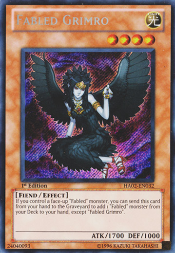 Fabled Grimro [HA02-EN032] Secret Rare | Black Swamp Games