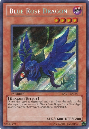 Blue Rose Dragon [EXVC-EN099] Secret Rare | Black Swamp Games
