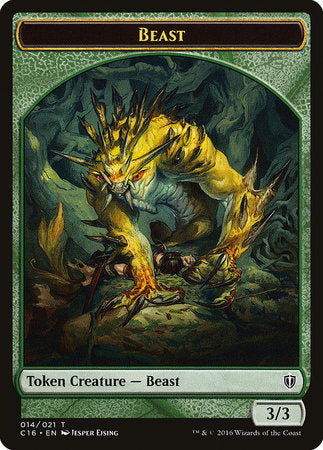 Beast // Ogre Double-sided Token [Commander 2016 Tokens] | Black Swamp Games