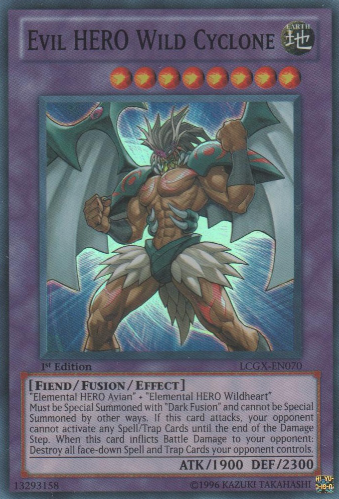 Evil HERO Wild Cyclone [LCGX-EN070] Super Rare | Black Swamp Games