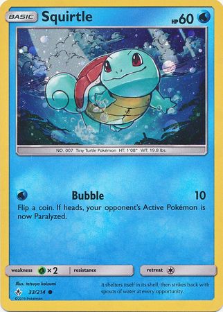 Squirtle (33/214) (Premium Collection Promo) [Sun & Moon: Unbroken Bonds] | Black Swamp Games