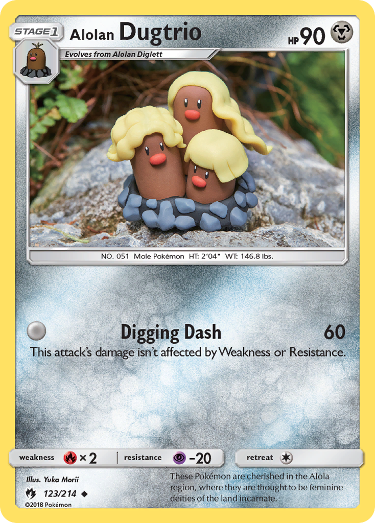 Alolan Dugtrio (123/214) [Sun & Moon: Lost Thunder] | Black Swamp Games