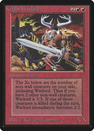 Keldon Warlord [Limited Edition Beta] | Black Swamp Games
