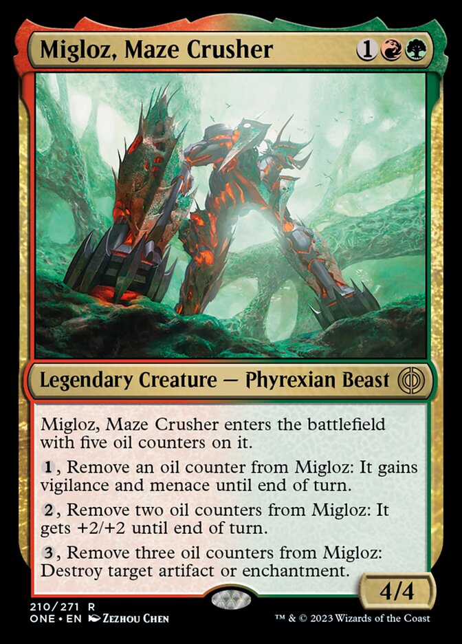 Migloz, Maze Crusher [Phyrexia: All Will Be One] | Black Swamp Games