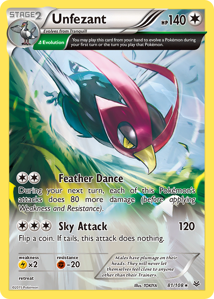 Unfezant (81/108) [XY: Roaring Skies] | Black Swamp Games