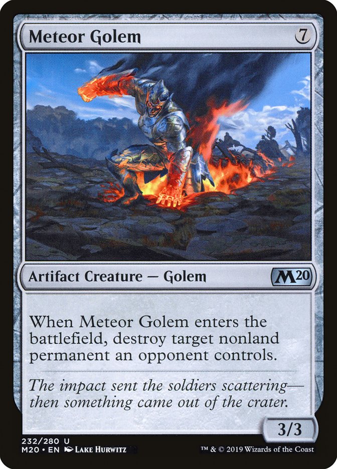 Meteor Golem [Core Set 2020] | Black Swamp Games