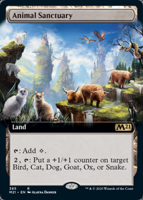 Animal Sanctuary (Extended Art) [Core Set 2021] | Black Swamp Games