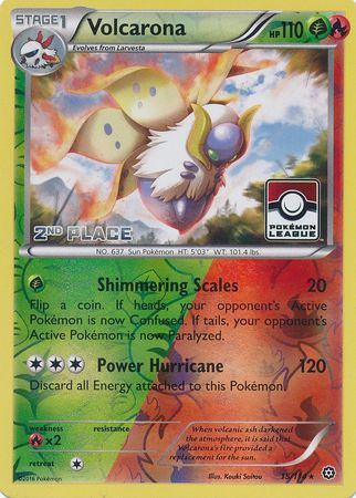 Volcarona (15/114) (League Promo 2nd Place) [XY: Steam Siege] | Black Swamp Games