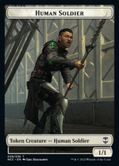 Eldrazi // Human Soldier Double-sided Token [Streets of New Capenna Commander Tokens] | Black Swamp Games