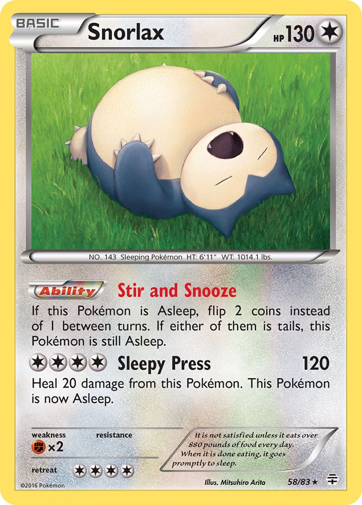 Snorlax (58/83) [XY: Generations] | Black Swamp Games