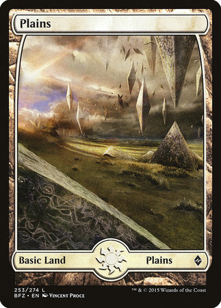 Plains (253) - Full Art [Battle for Zendikar] | Black Swamp Games