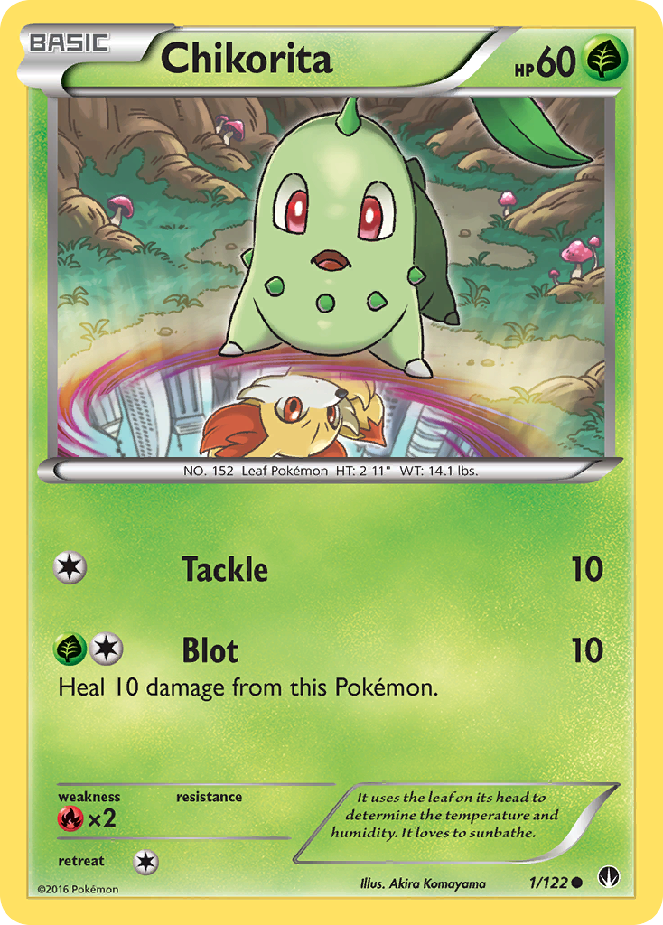 Chikorita (1/122) [XY: BREAKpoint] | Black Swamp Games