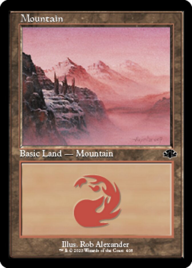 Mountain (408) (Retro) [Dominaria Remastered] | Black Swamp Games