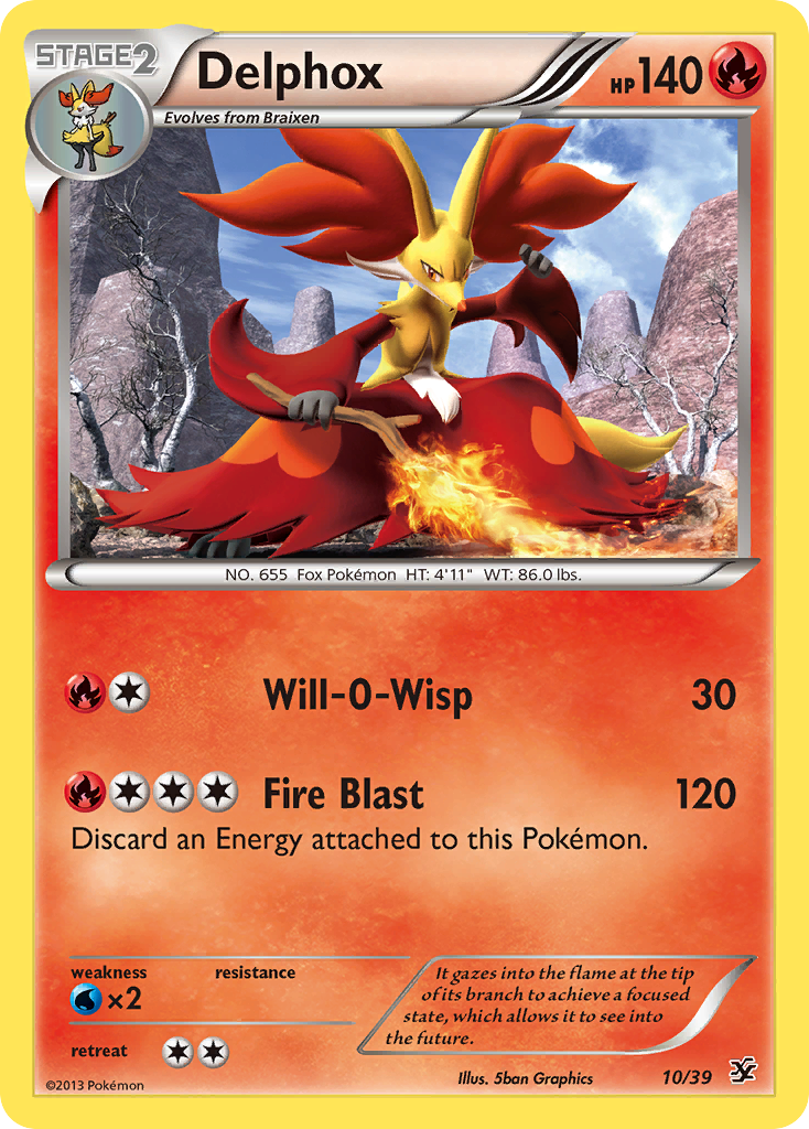 Delphox (10/39) [XY: Kalos Starter Set] | Black Swamp Games