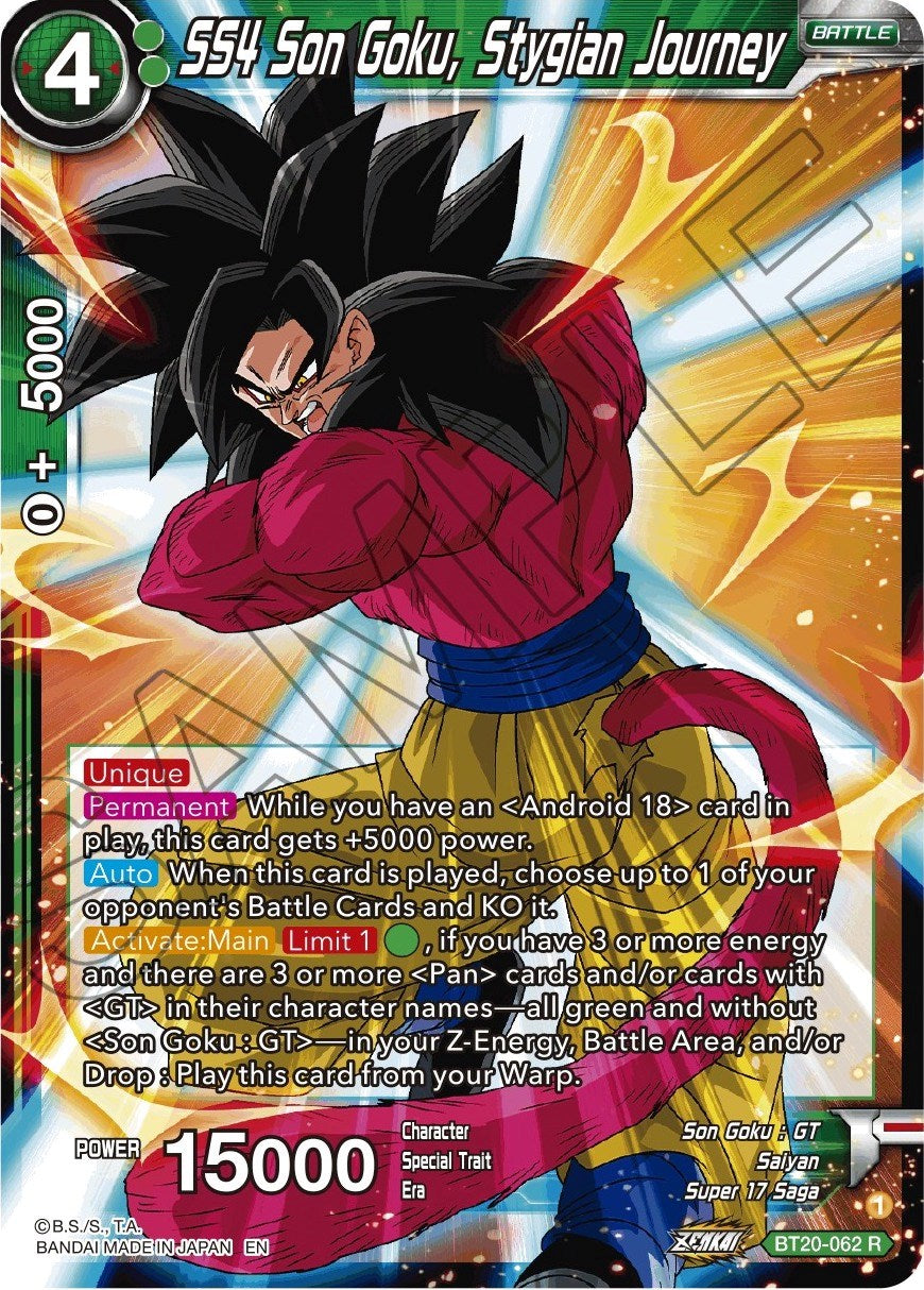 SS4 Son Goku, Stygian Journey (BT20-062) [Power Absorbed] | Black Swamp Games