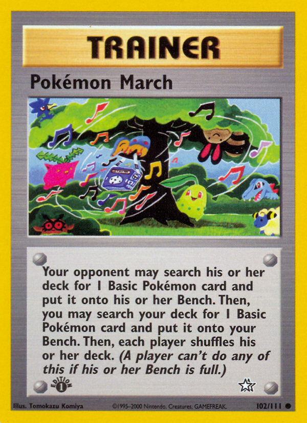 Pokemon March (102/111) [Neo Genesis 1st Edition] | Black Swamp Games