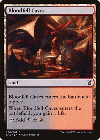 Bloodfell Caves [Commander 2019] | Black Swamp Games