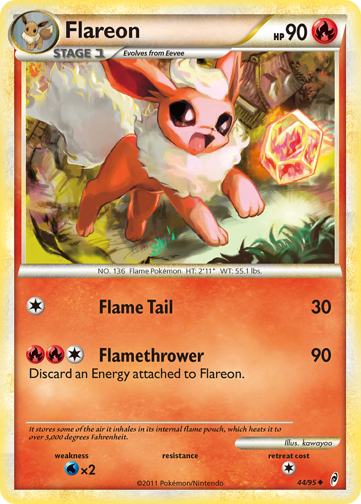 Flareon (44/95) [HeartGold & SoulSilver: Call of Legends] | Black Swamp Games