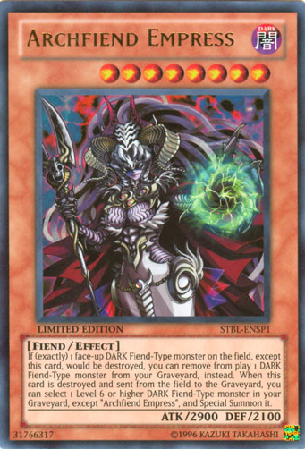 Archfiend Empress [STBL-ENSP1] Ultra Rare | Black Swamp Games