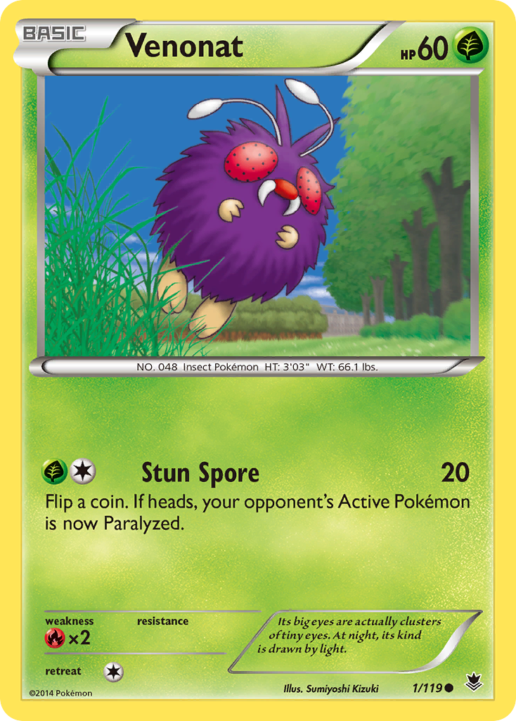 Venonat (1/119) [XY: Phantom Forces] | Black Swamp Games