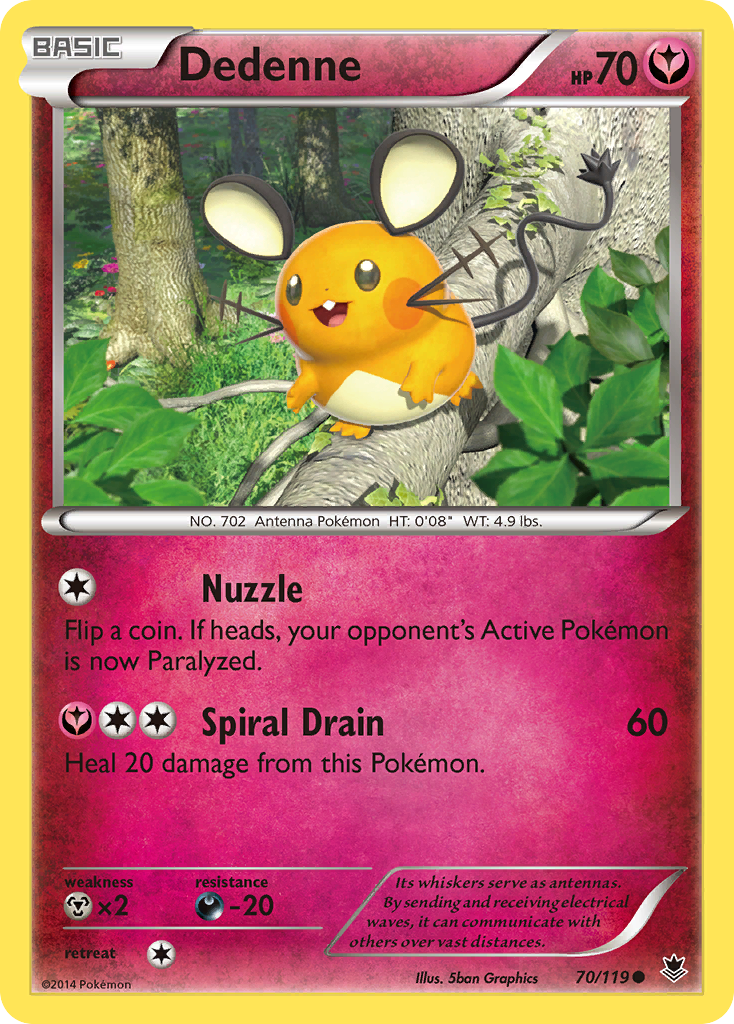 Dedenne (70/119) [XY: Phantom Forces] | Black Swamp Games