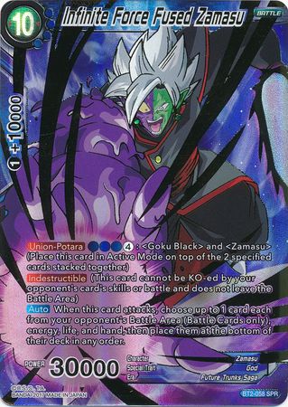 Infinite Force Fused Zamasu (SPR) [BT2-058] | Black Swamp Games