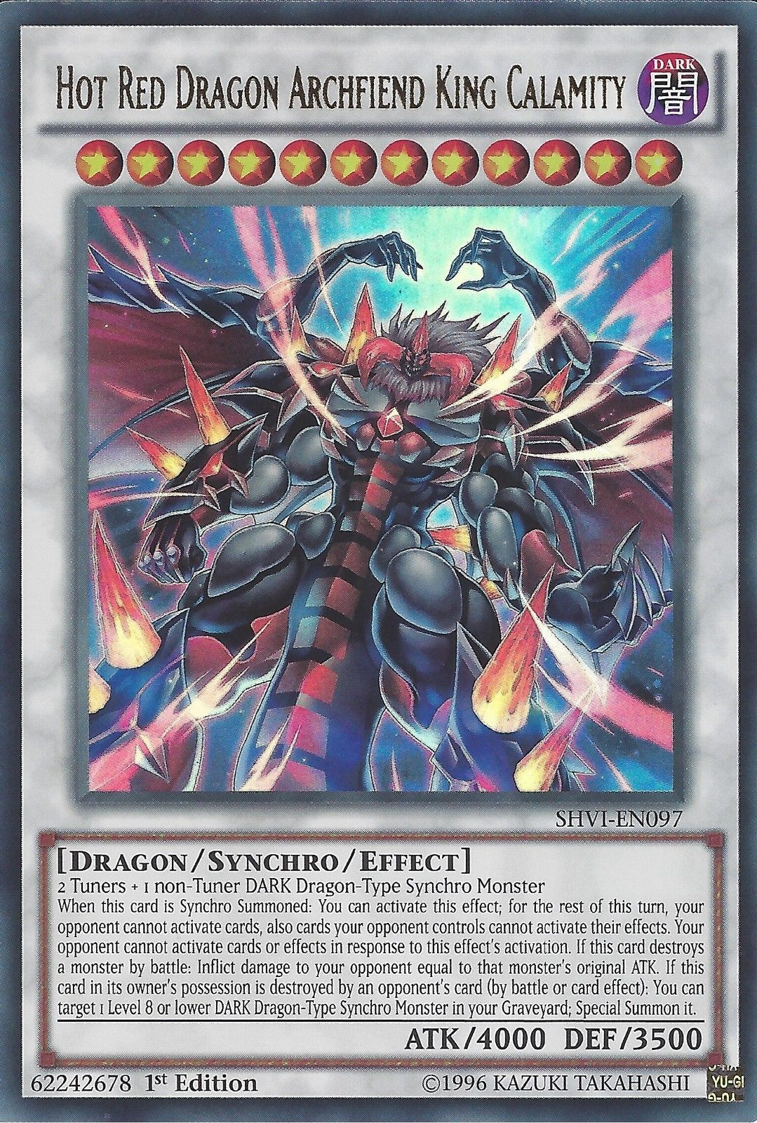 Hot Red Dragon Archfiend King Calamity [SHVI-EN097] Ultra Rare | Black Swamp Games