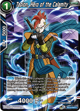 Tapion, Hero of the Calamity (BT14-049) [Cross Spirits] | Black Swamp Games