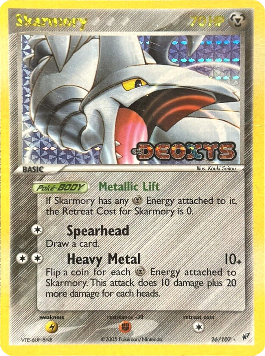 Skarmory (26/107) (Stamped) [EX: Deoxys] | Black Swamp Games