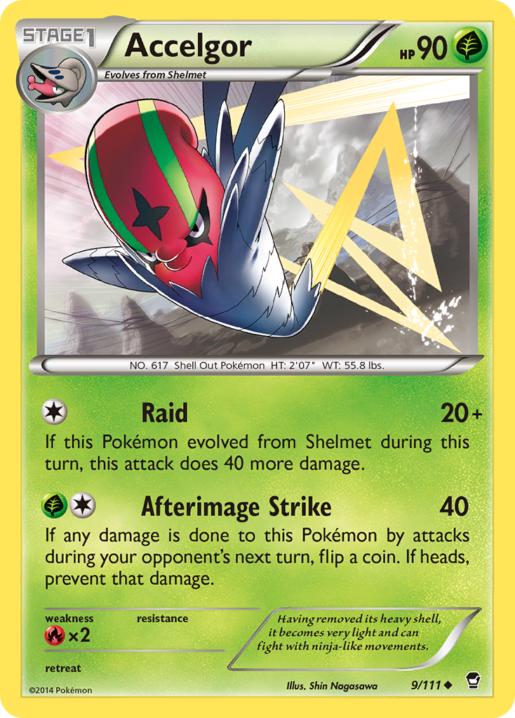 Accelgor (9/111) [XY: Furious Fists] | Black Swamp Games