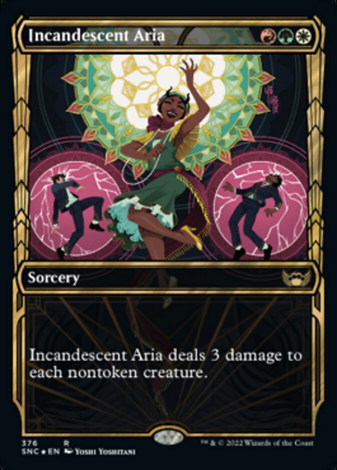 Incandescent Aria (Showcase Golden Age Gilded Foil) [Streets of New Capenna] | Black Swamp Games