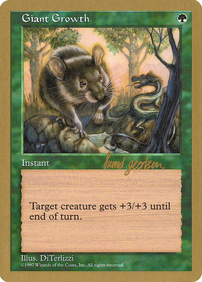 Giant Growth (Svend Geertsen) [World Championship Decks 1997] | Black Swamp Games