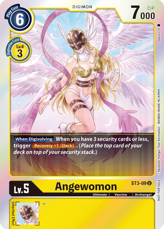 Angewomon [ST3-09] (Official Tournament Pack Vol. 6) [Starter Deck: Heaven's Yellow Promos] | Black Swamp Games