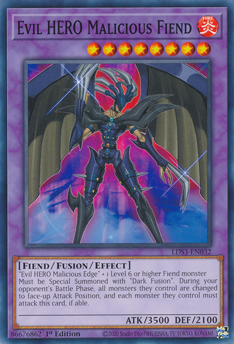 Evil HERO Malicious Fiend [LDS3-EN032] Common | Black Swamp Games