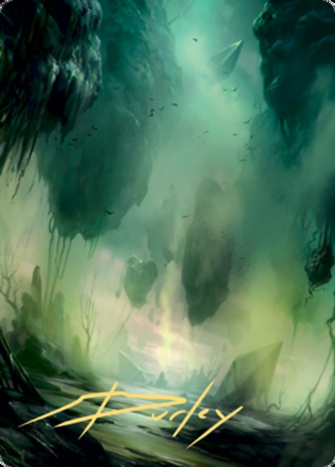 Swamp 1 Art Card (Gold-Stamped Signature) [Zendikar Rising Art Series] | Black Swamp Games