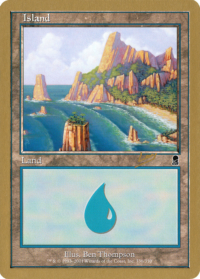 Island (rl336a) (Raphael Levy) [World Championship Decks 2002] | Black Swamp Games