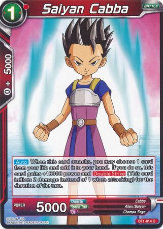 Saiyan Cabba [BT1-014] | Black Swamp Games