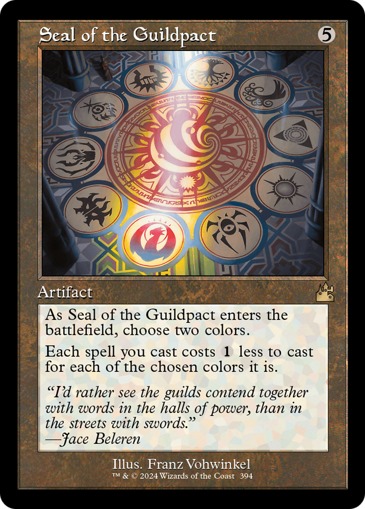 Seal of the Guildpact (Retro Frame) [Ravnica Remastered] | Black Swamp Games