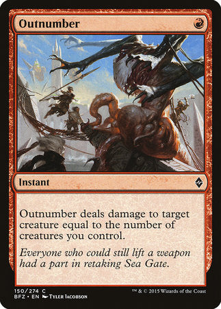 Outnumber [Battle for Zendikar] | Black Swamp Games