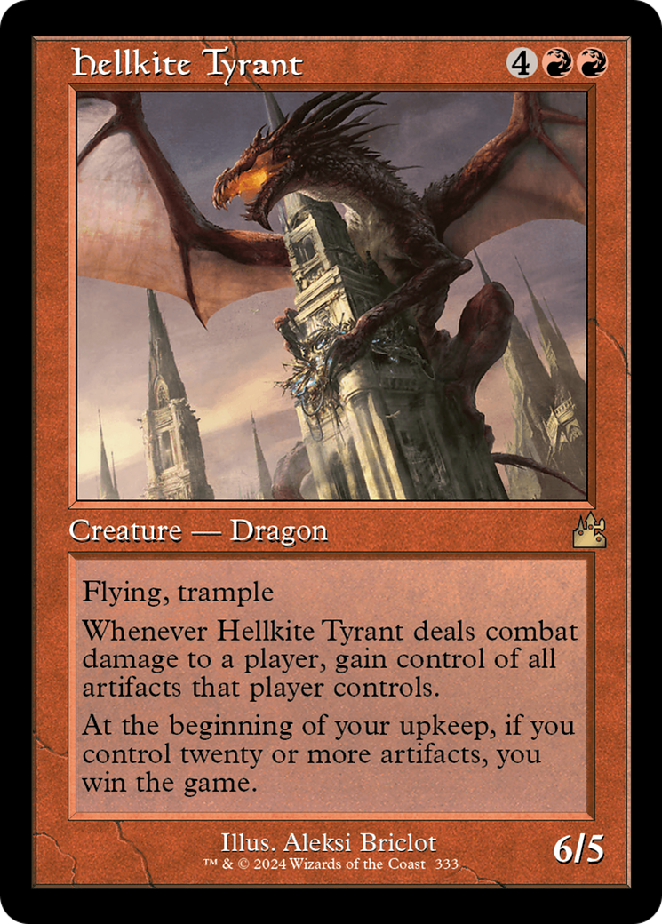 Hellkite Tyrant (Retro Frame) [Ravnica Remastered] | Black Swamp Games