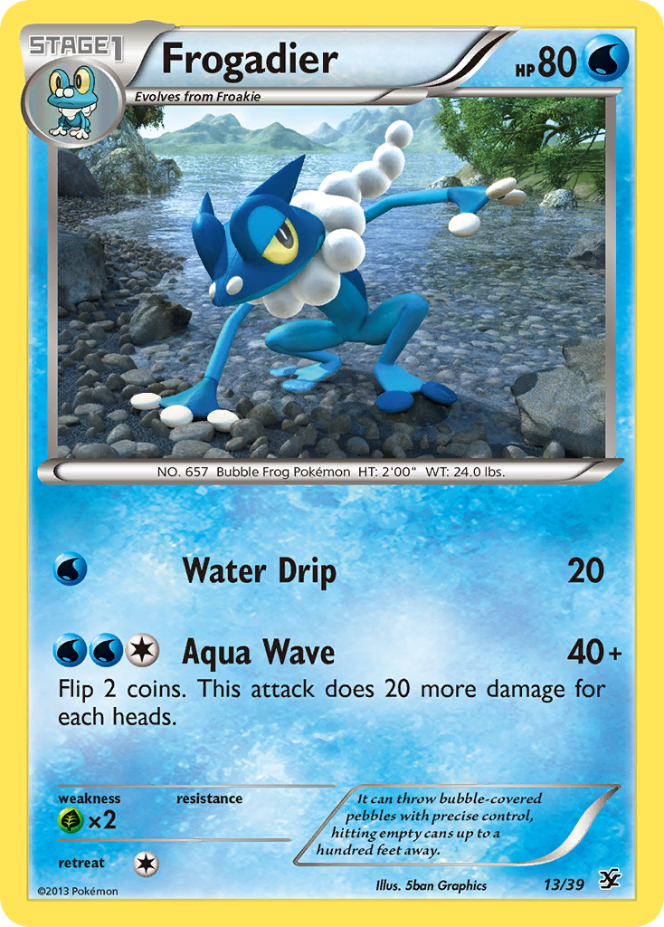 Frogadier (13/39) [XY: Kalos Starter Set] | Black Swamp Games